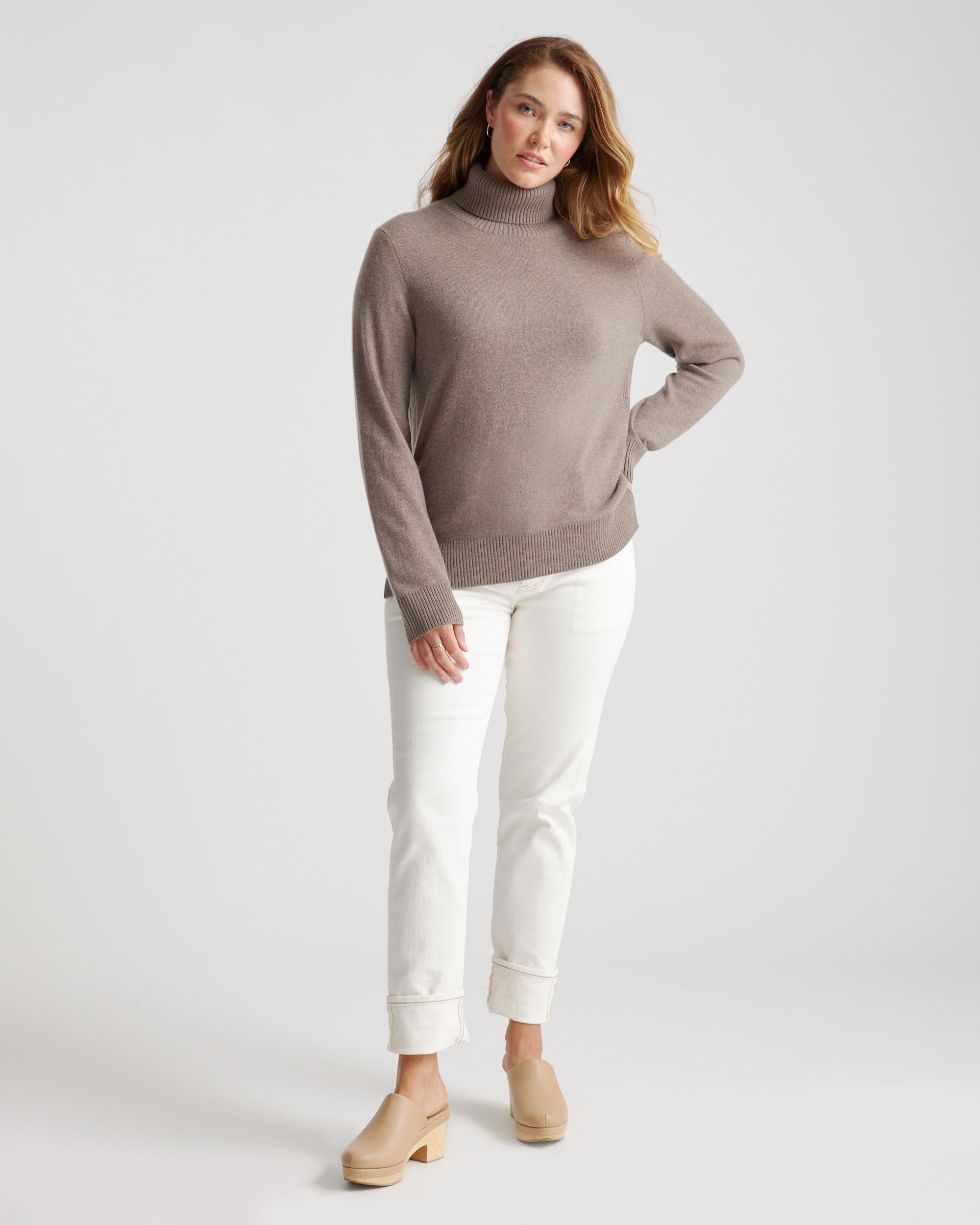 Quince | Women's Super Luxe Baby Cashmere Turtleneck Sweater Size XL Product Image