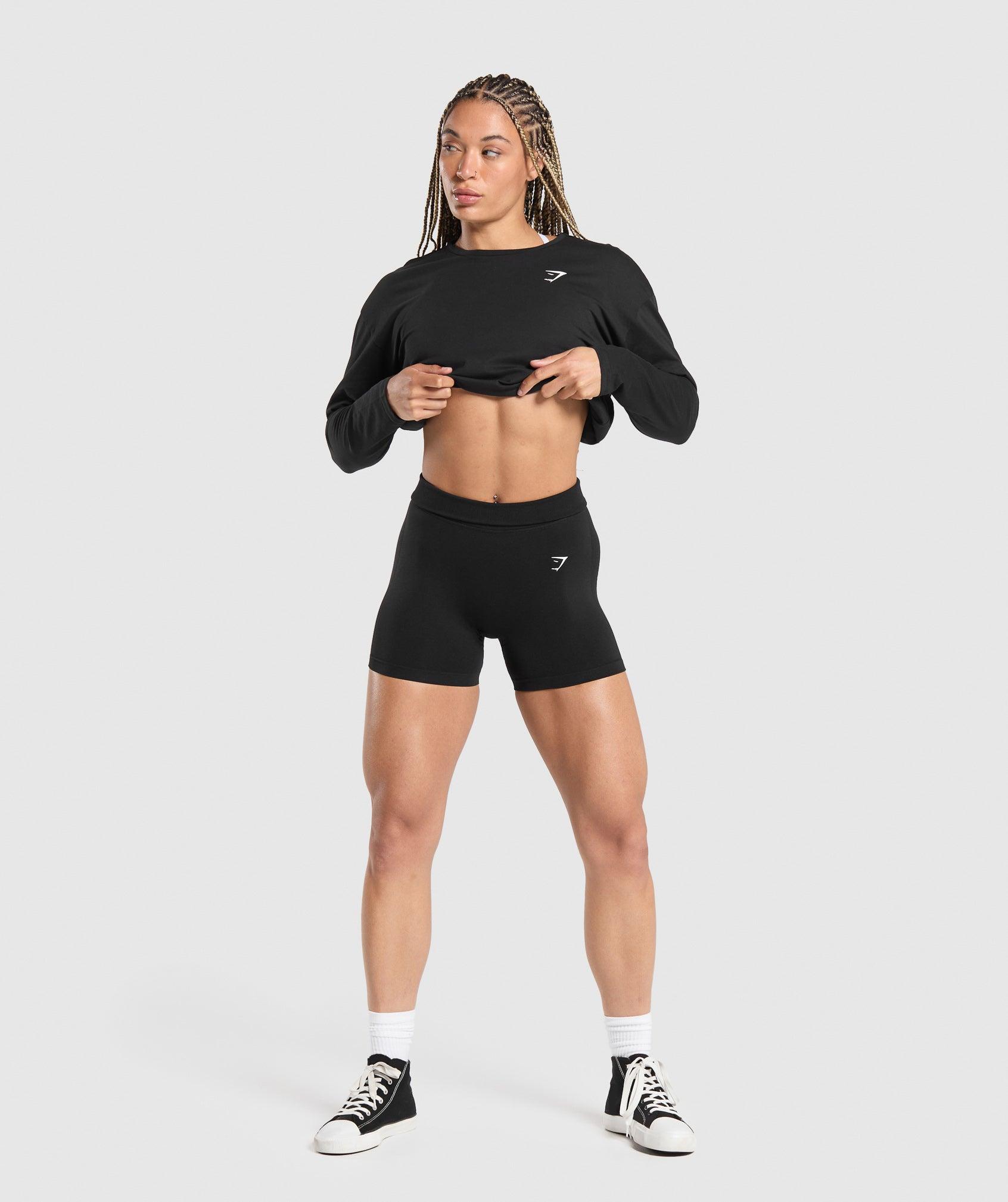 Training Oversized Cotton Long Sleeve Top Product Image