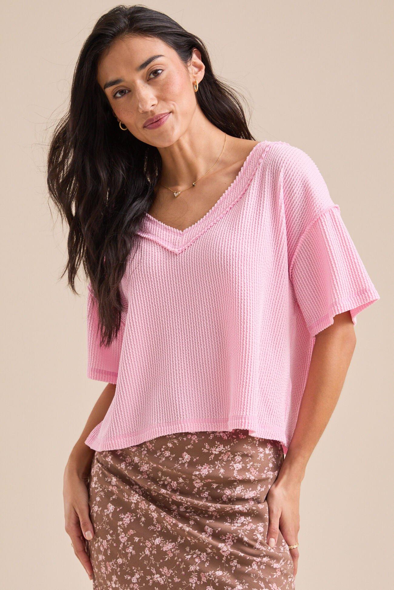 Ada Ribbed Boxy Tee Product Image