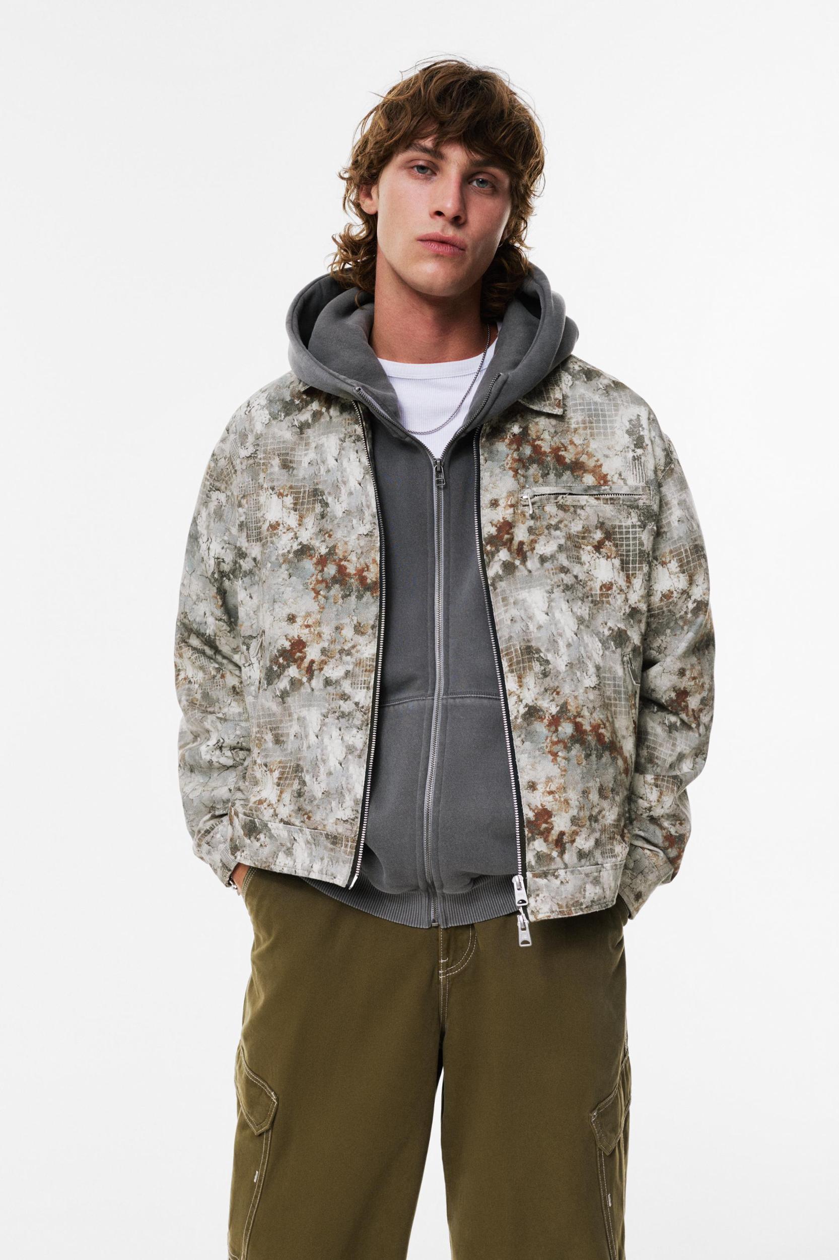 Camouflage print jacket Product Image