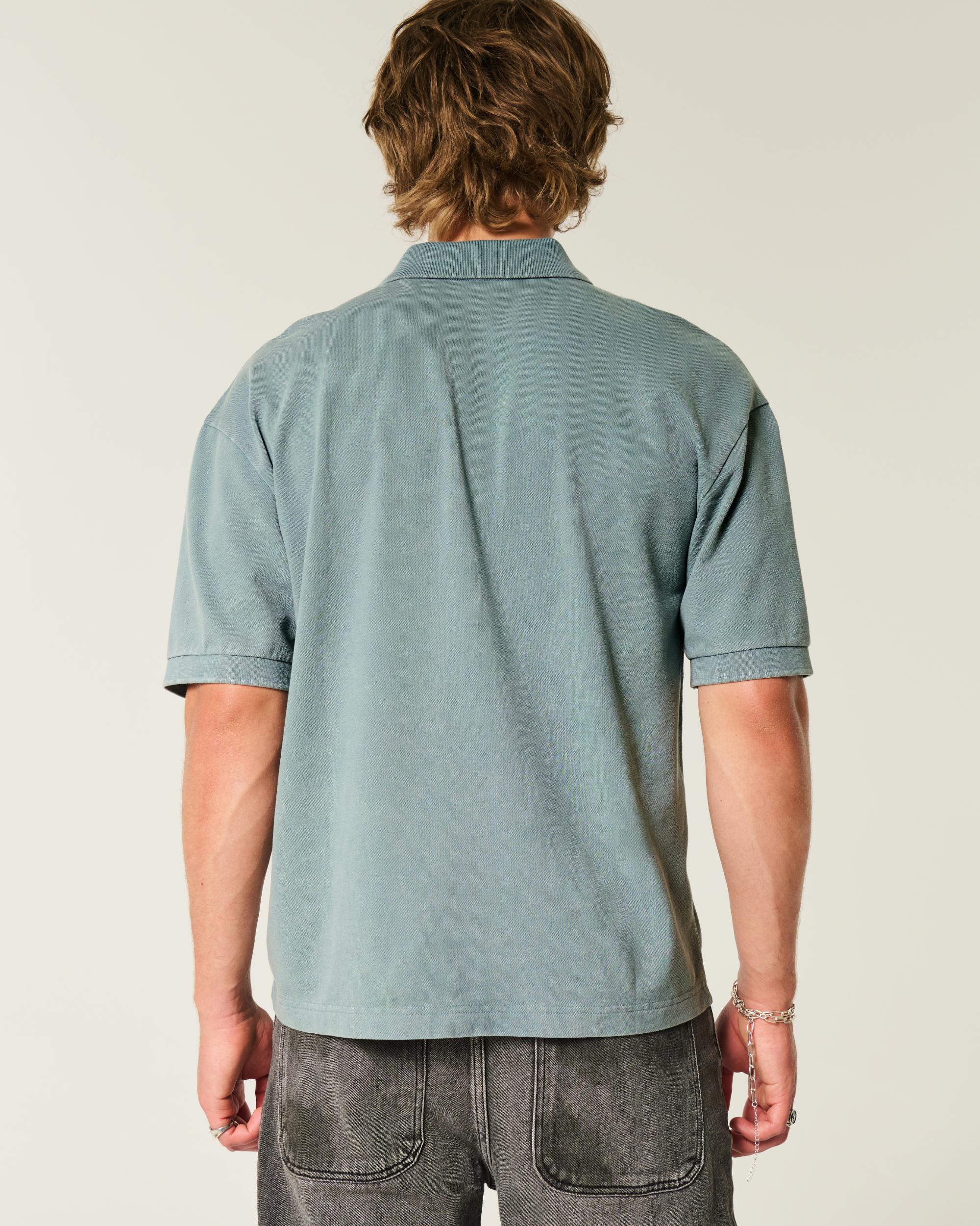 Boxy Crop Polo Product Image