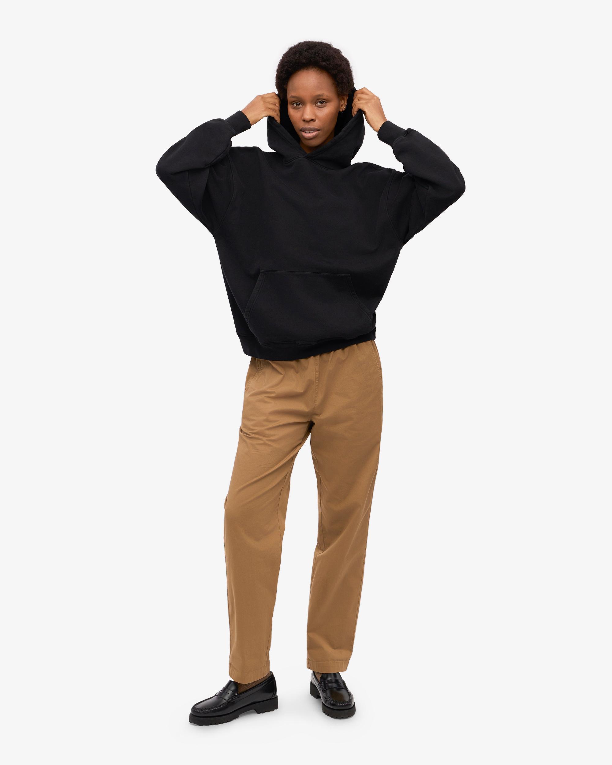 Organic Oversized Hood - Deep Black Product Image