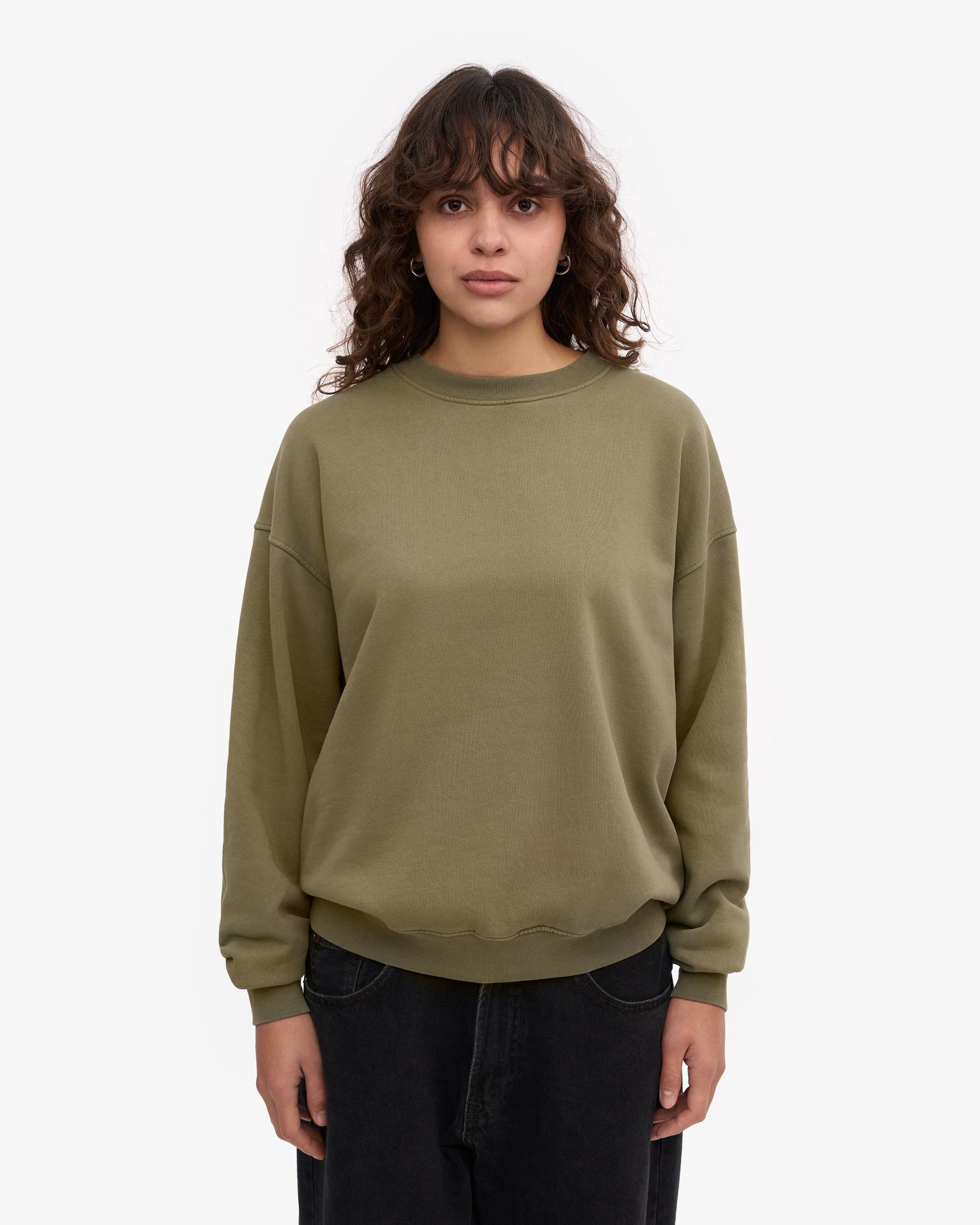 Organic Oversized Crew - Dusty Olive Product Image