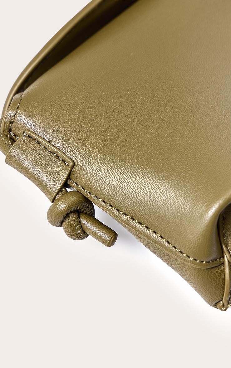 Olive Soft PU Spaghetti Strap Cross Body Bag Product Image