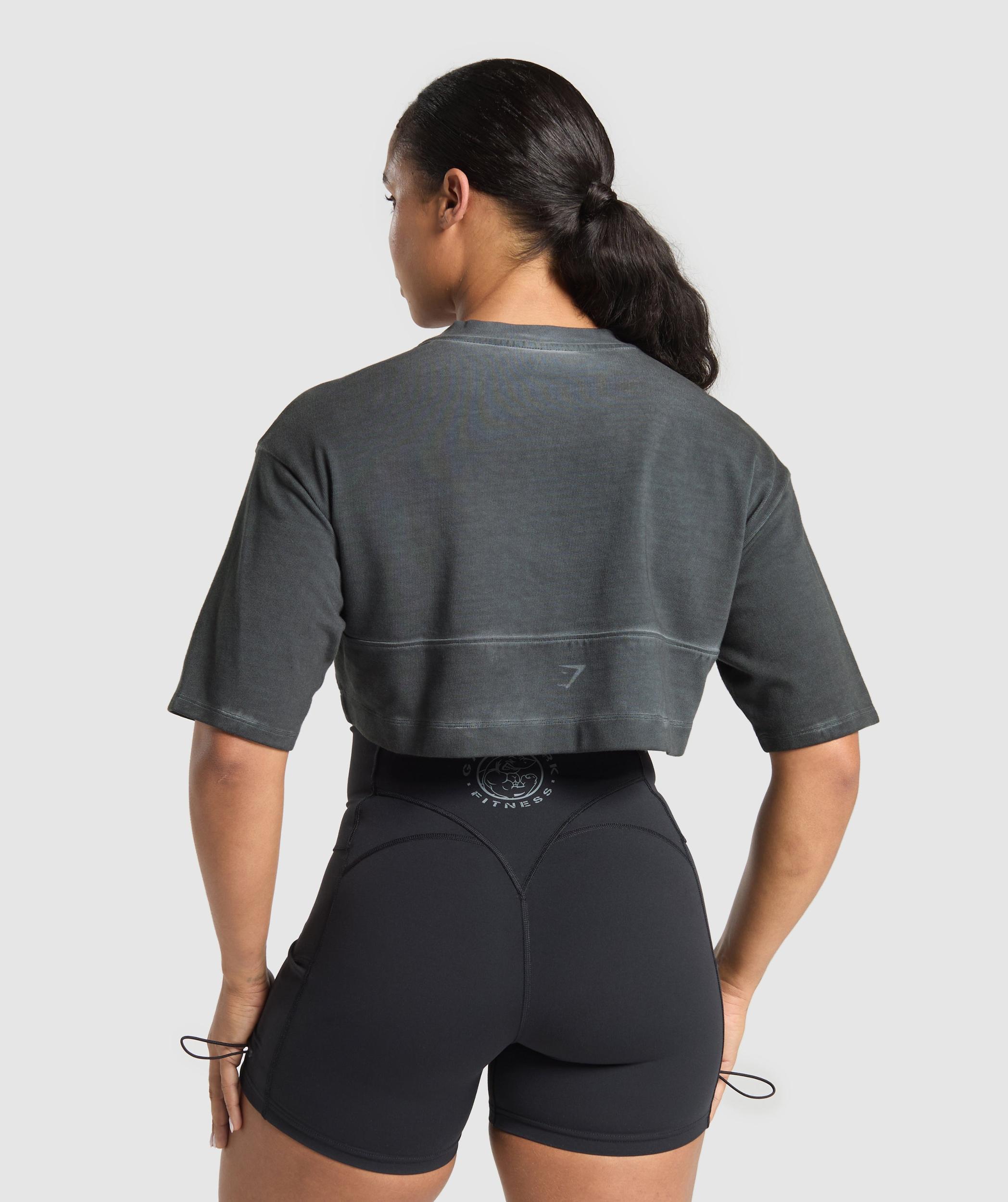 Gymshark Rest Day Heavyweight T-Shirt - Black Female Product Image