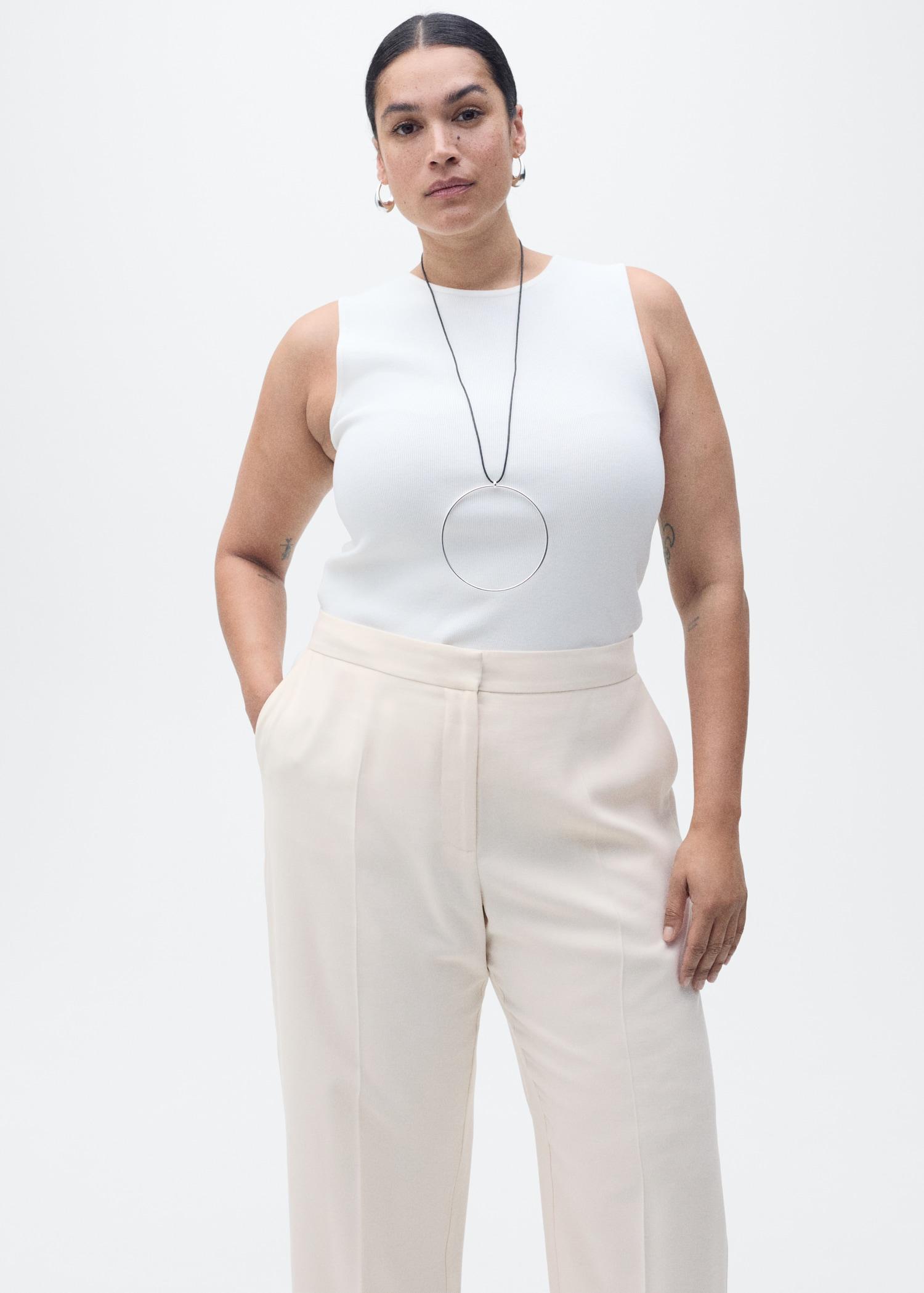 Straight suit trousers - Women | MANGO USA Product Image