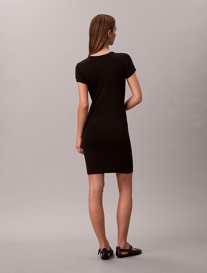 Cotton Contour Rib Monogram Mini Dress Product Image