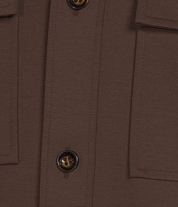 Murano Crocodile World Slim Fit Point Collar Shirt Jacket Product Image