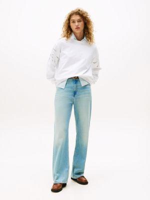 Embroidered Eyelet Sweatshirt Product Image