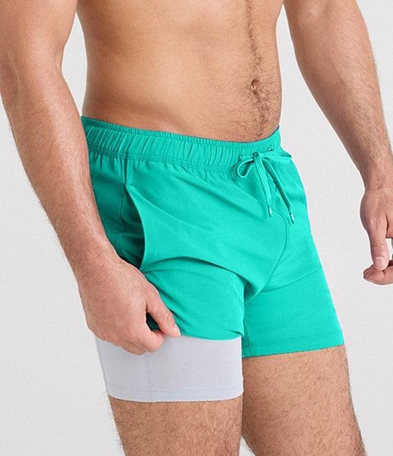 SAXX Oh Bouy 2N1 5#double; Solid Volley Swim Trunks Product Image