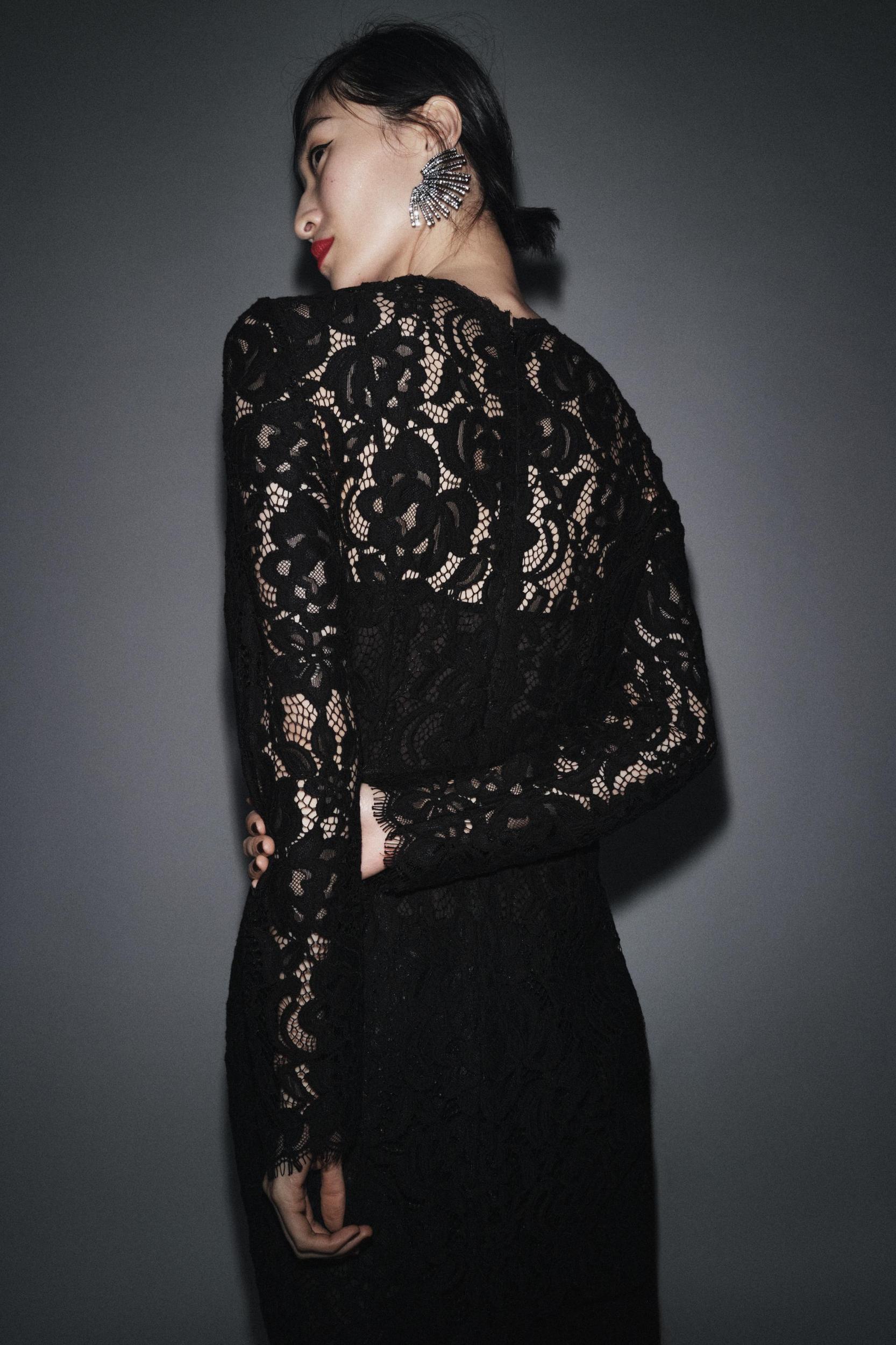 ZW COLLECTION LIMITED EDITION LACE MIDI DRESS Product Image