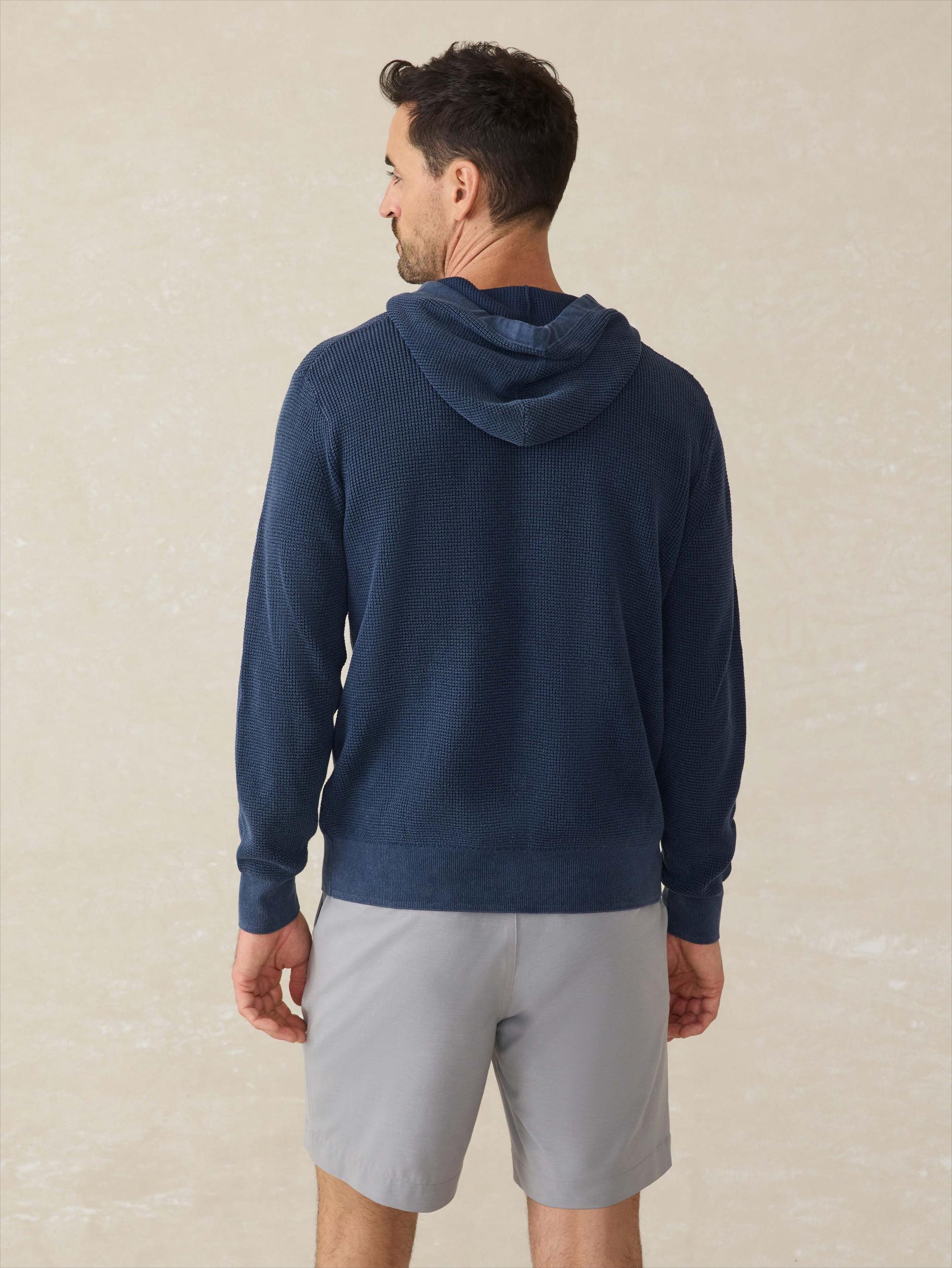 Sunwashed Sweater Hoodie - Blue Nights Male Product Image