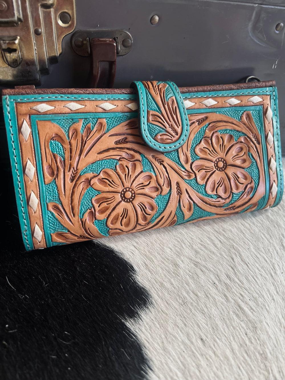 American Darling Boho Turquoise Wallet Crossbody Product Image
