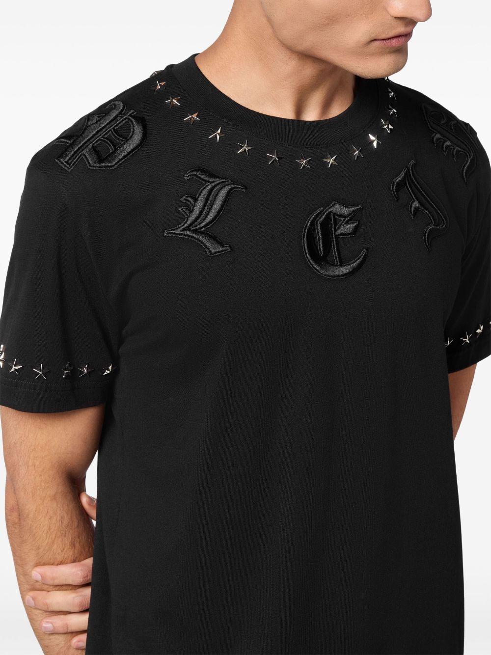gothic-logo round-neck T-shirt Product Image