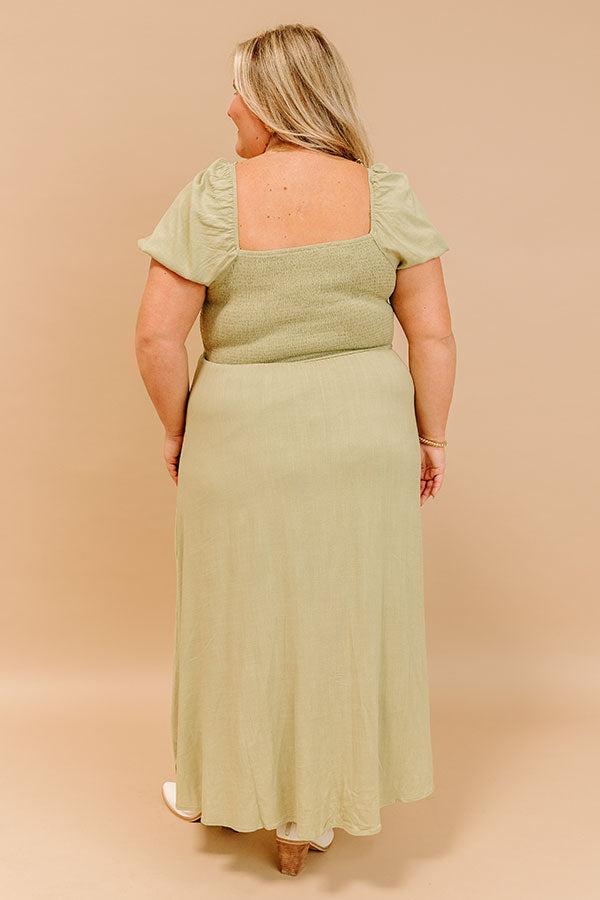 Vineyard Verse Smocked Midi Dress Curves Product Image