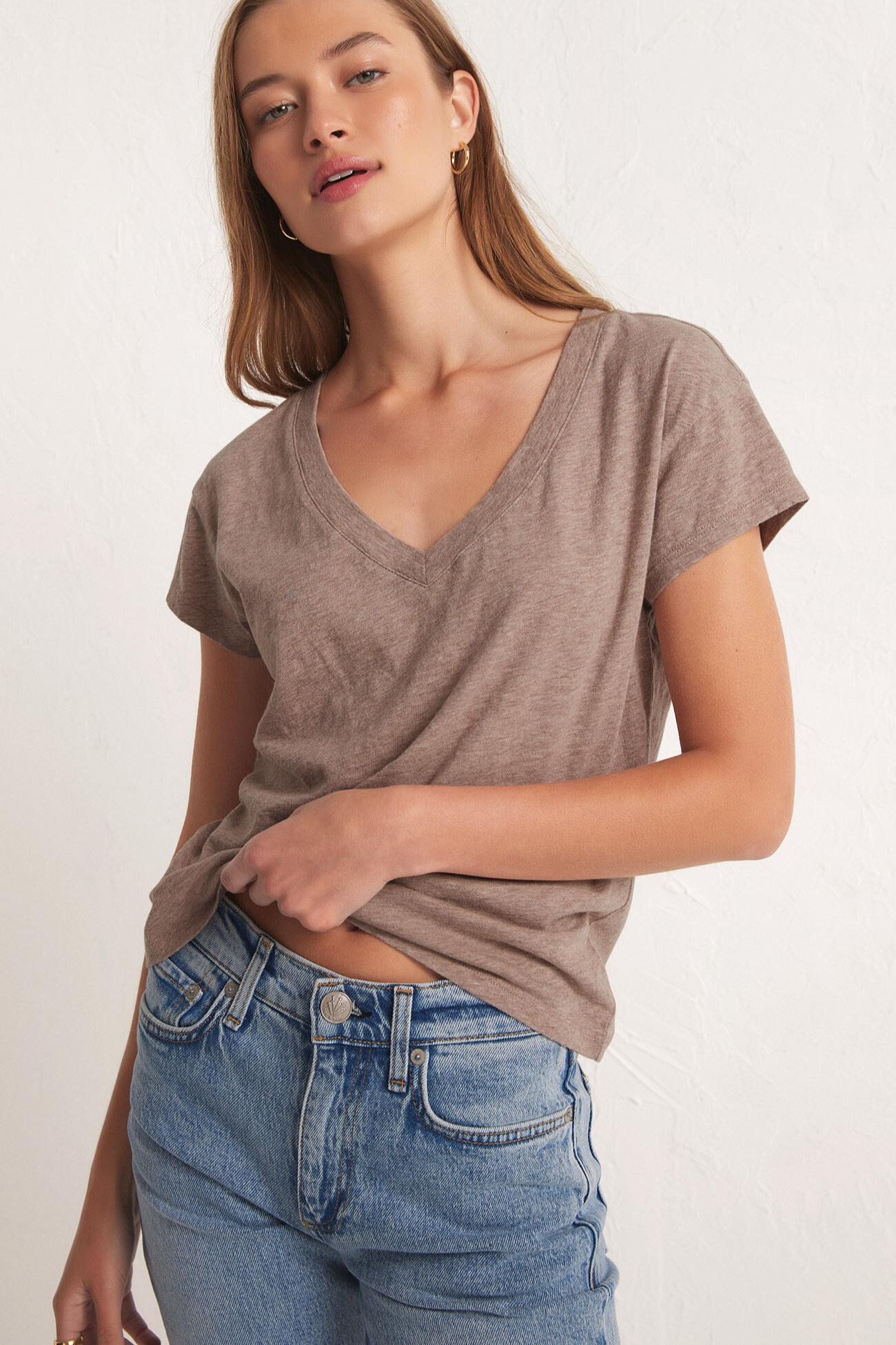 Modern V-neck Tee Product Image