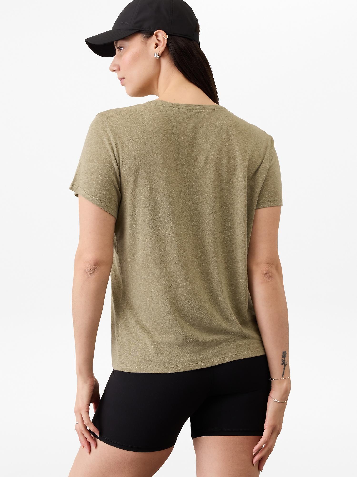 Getaway Linen Blend Tee Product Image