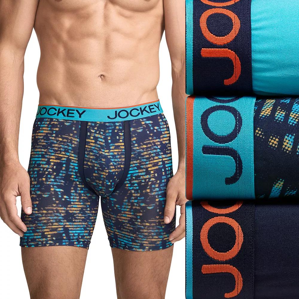 Men's Jockey 3-Pack Chafe Proof Pouch Microfiber 6" Boxer Brief,  Product Image