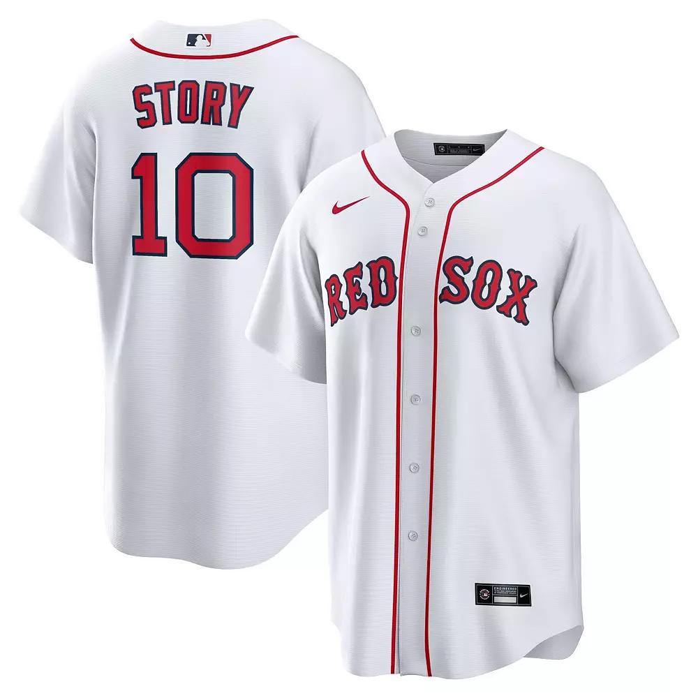 Men's Nike Trevor Story White Boston Red Sox Home Replica Jersey,  Product Image