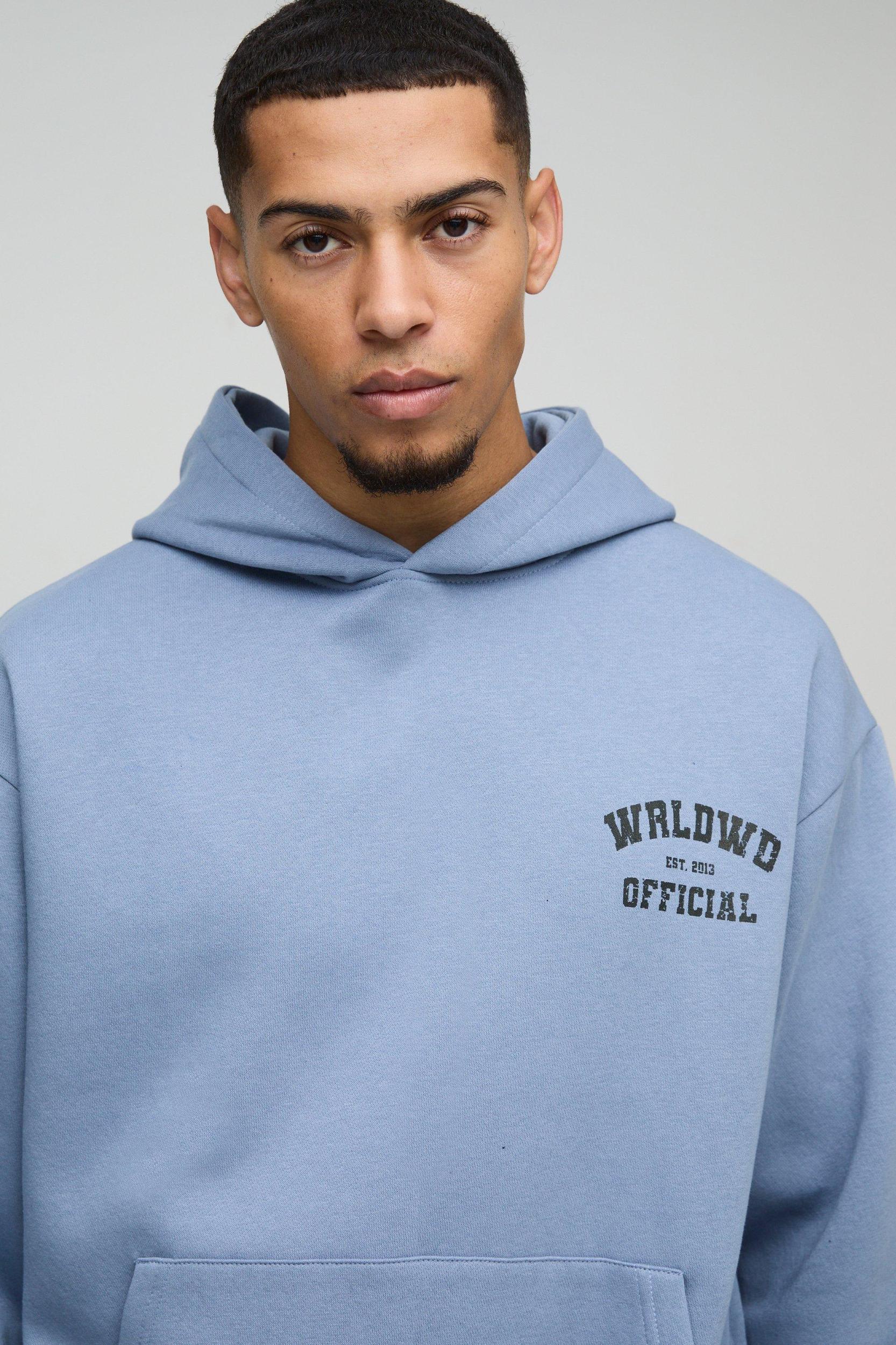 Oversized Boxy Official Hooded Tracksuit | boohooMAN USA Product Image