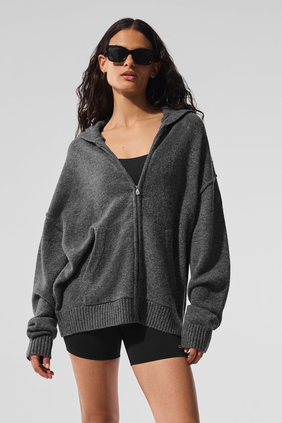 New Class Cashmere Full Zip Hoodie - Platinum Grey Product Image