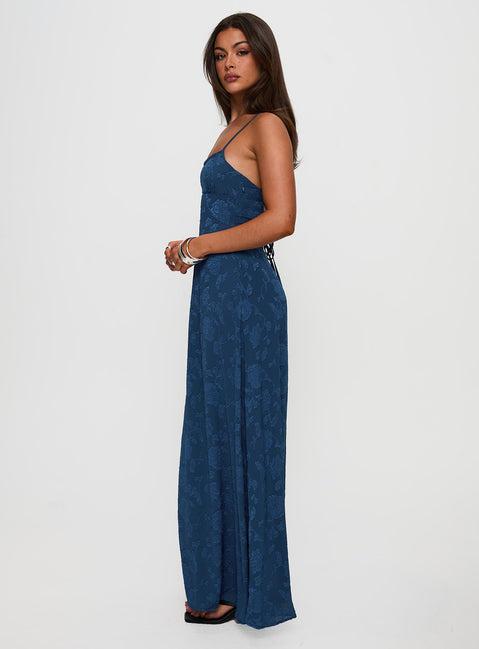 South Of France Maxi Dress Navy Product Image