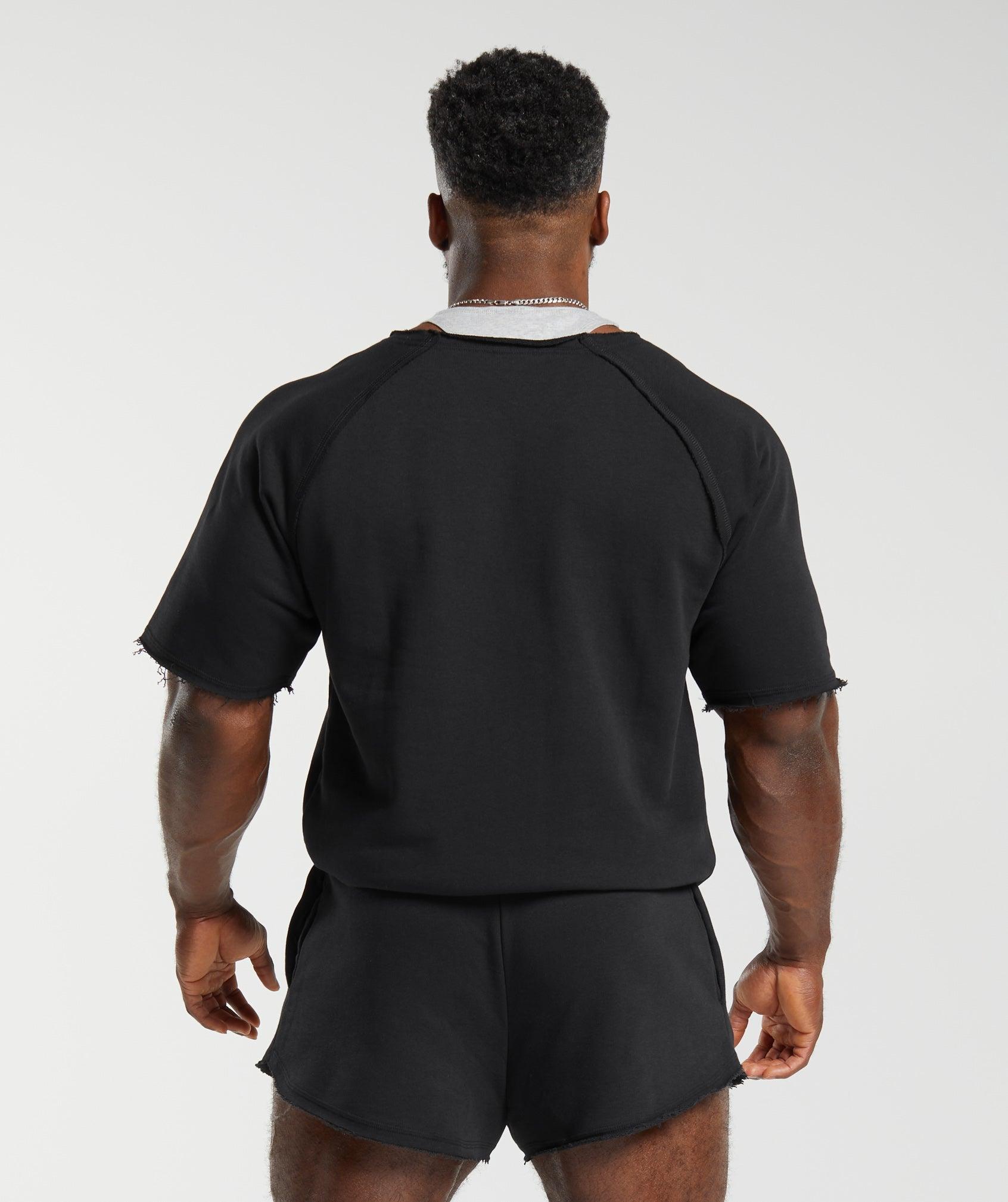 Gymshark Legacy Rag Top - Black Male Product Image