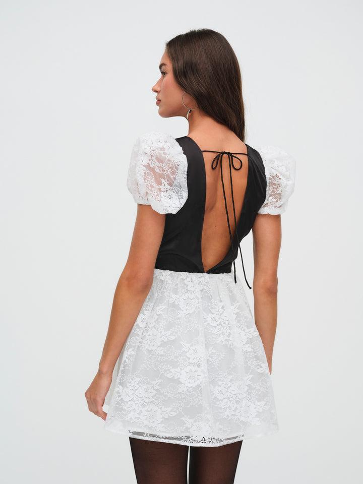 Sonja Mini Dress — White Product Image