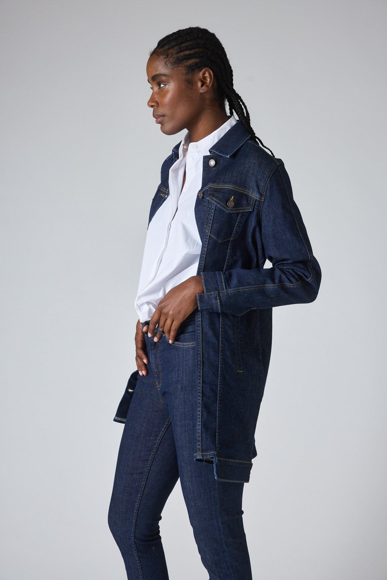 Great Lengths Long  Denim Jacket Product Image