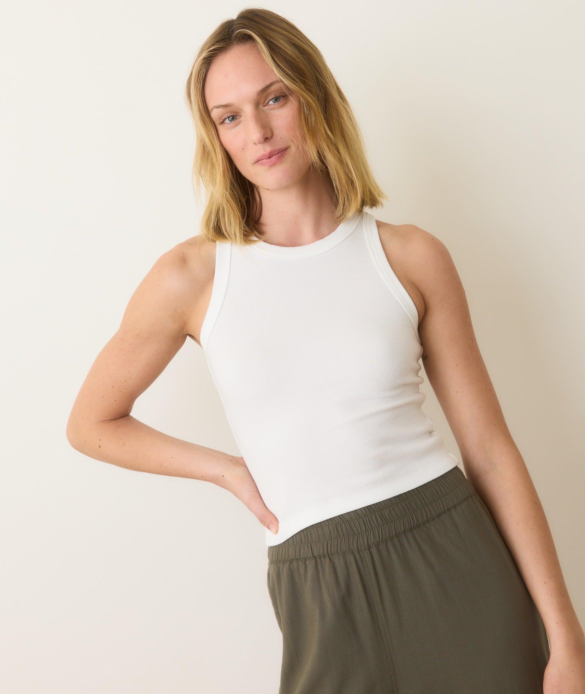 Lexi Rib Sun-In High Neck Crop Tank Product Image