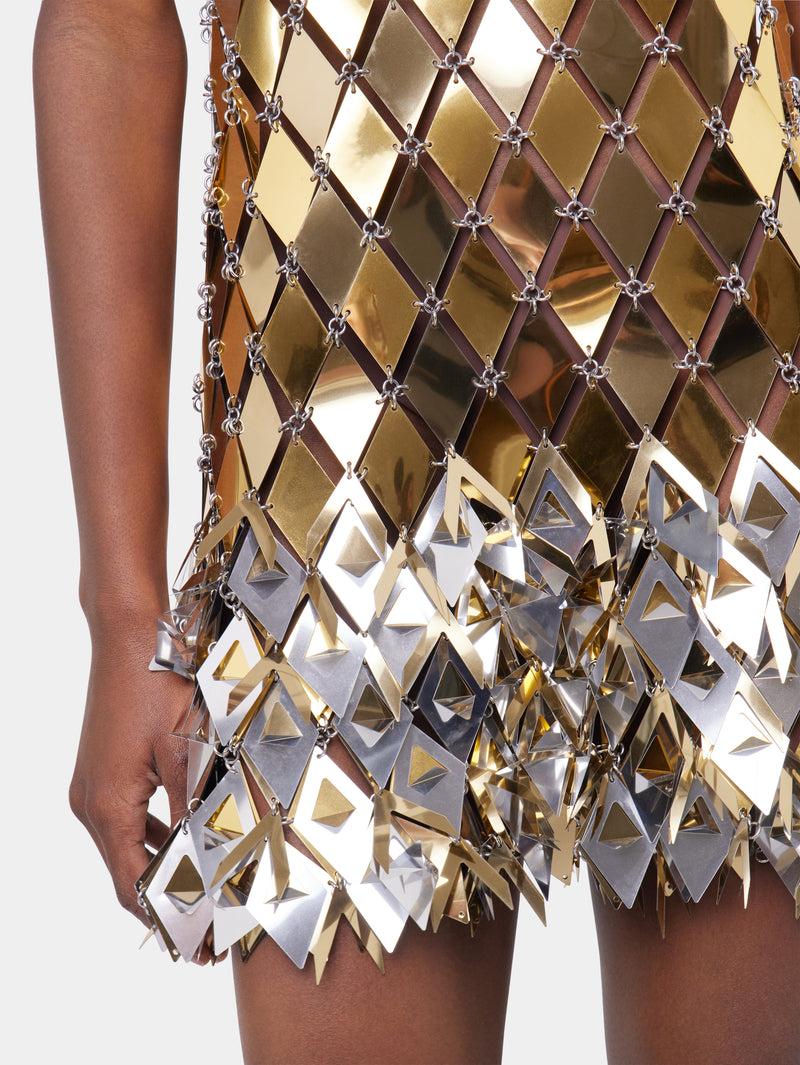 GOLD SHORT DRESS IN ASSEMBLY Product Image