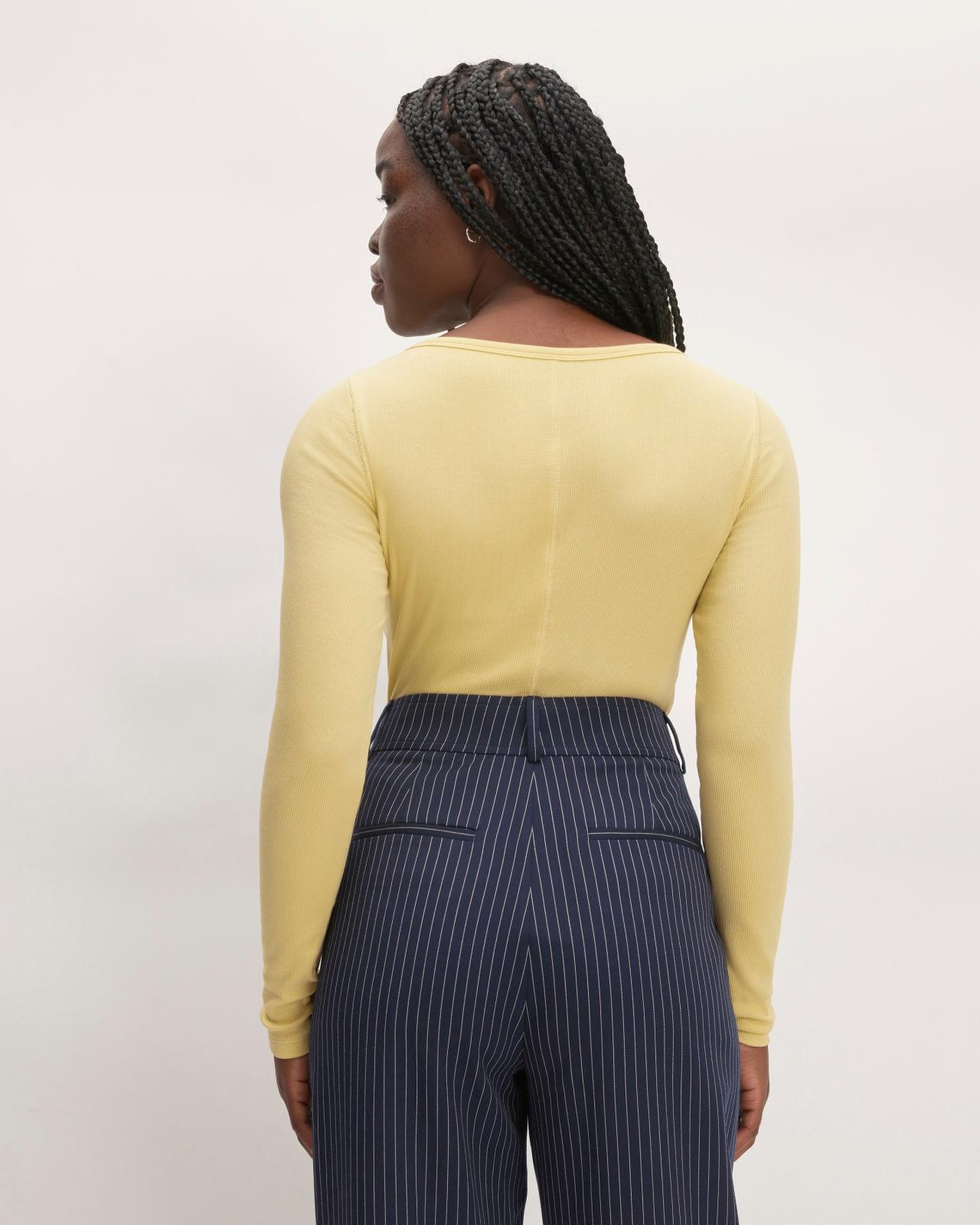 Womens Luxe Rib Long-Sleeve Scoop-Neck T-Shirt by Everlane Product Image