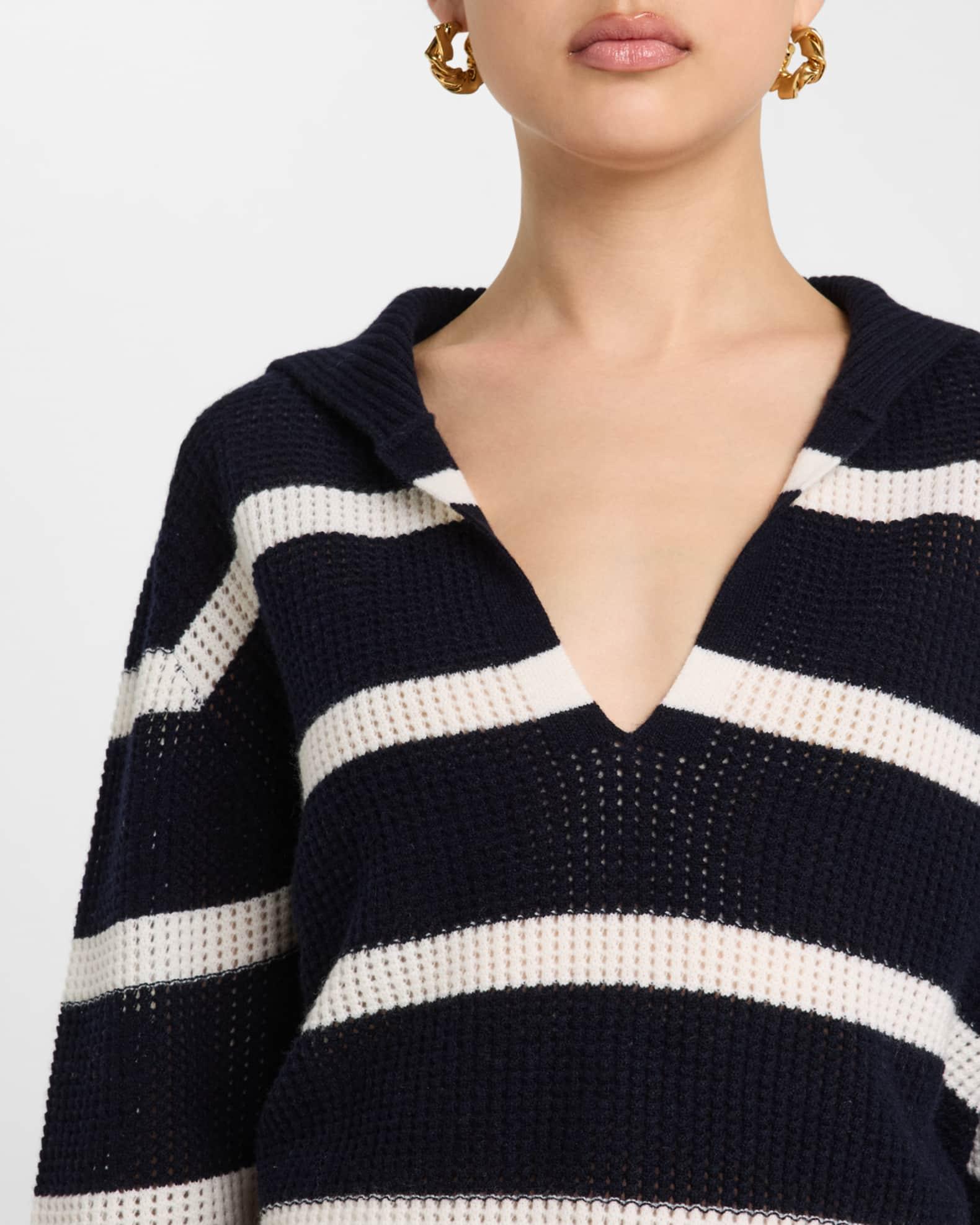 Searfino Striped Polo Sweater Product Image