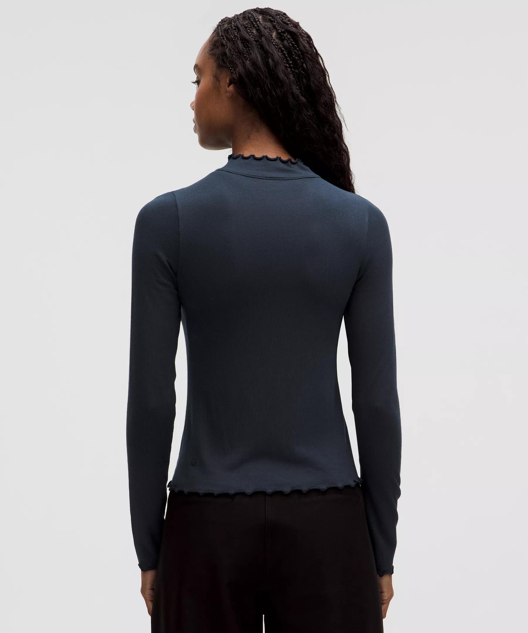 Hold Tight Lettuce-Edge Turtleneck Product Image