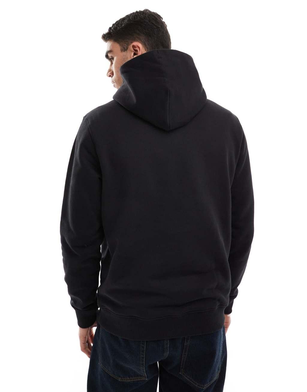 Tommy Jeans badge logo hoodie in black Product Image