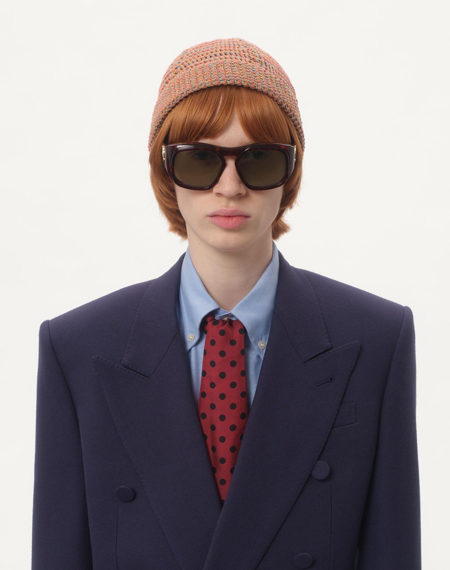 DOUBLE-BREASTED JACKET IN WOOL GABARDINE Product Image