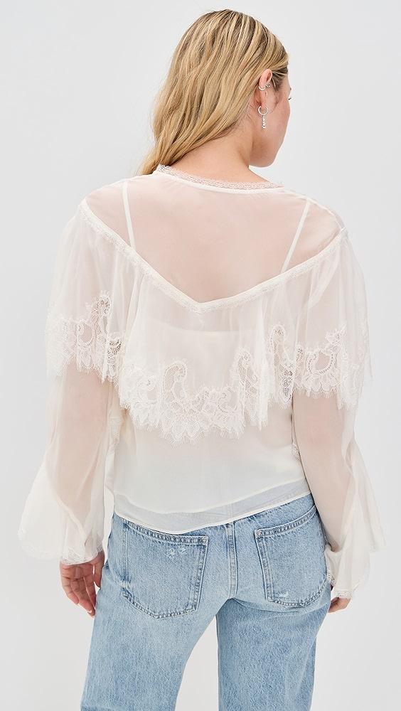 LoveShackFancy Afton Blouse | Shopbop Product Image