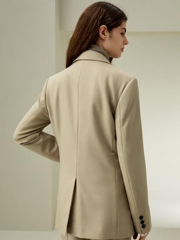 Modern Beauty Silk Wool Blazer Product Image