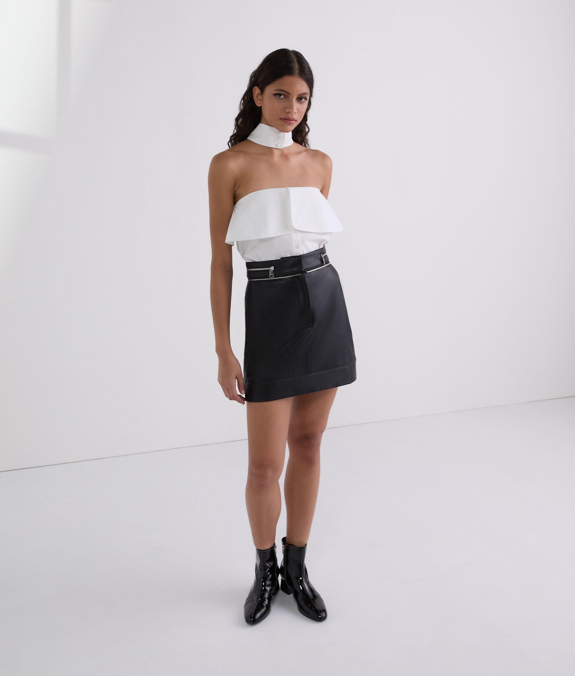 STRAPLESS POPLIN SHIRT Product Image