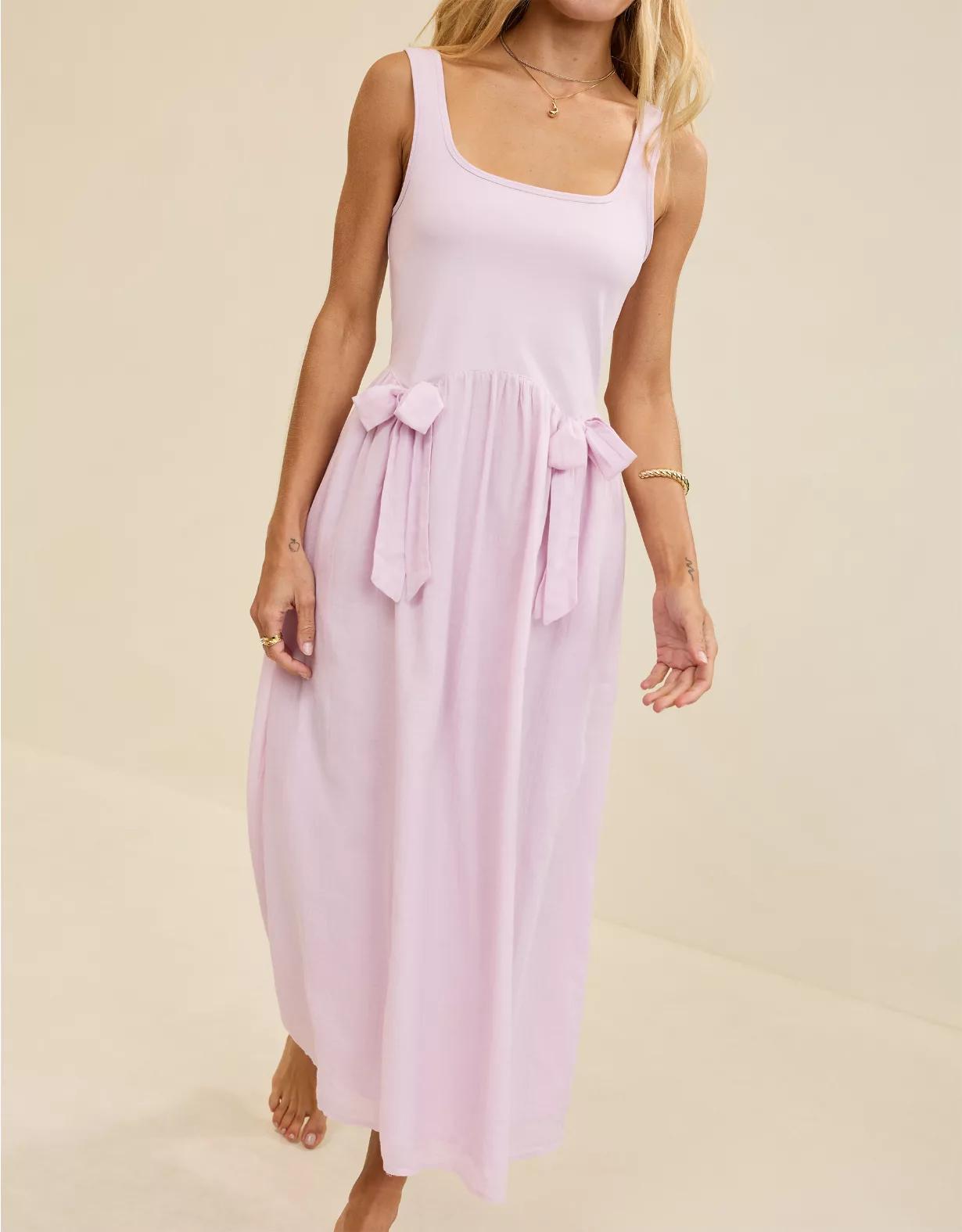 Aerie At The Barre Bow Dress Product Image