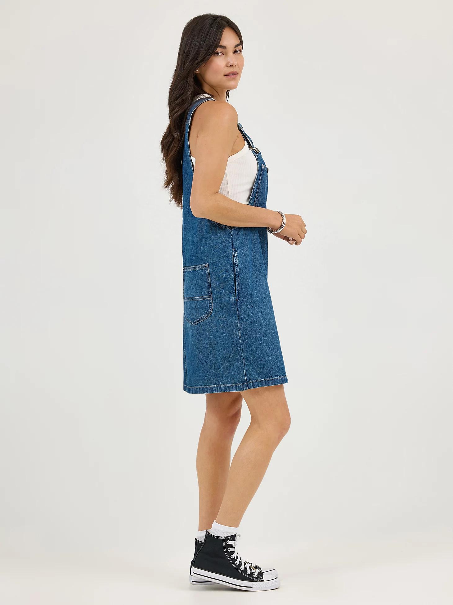 Women's Loose Bib Denim Overall Dress | Women's Skirts & Dresses | Lee® Product Image