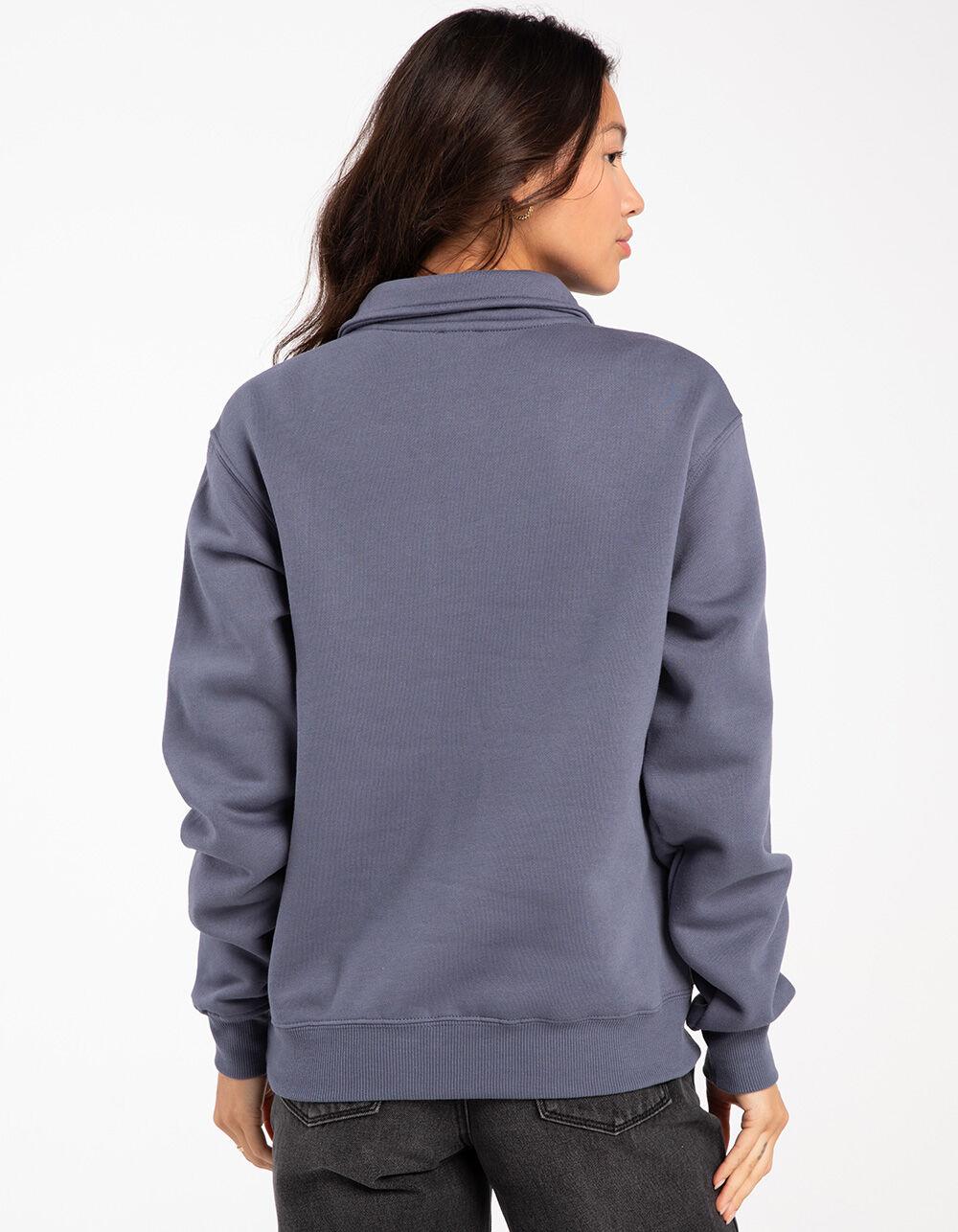TILLYS Quarter Zip Womens Sweatshirt - DUSK Product Image