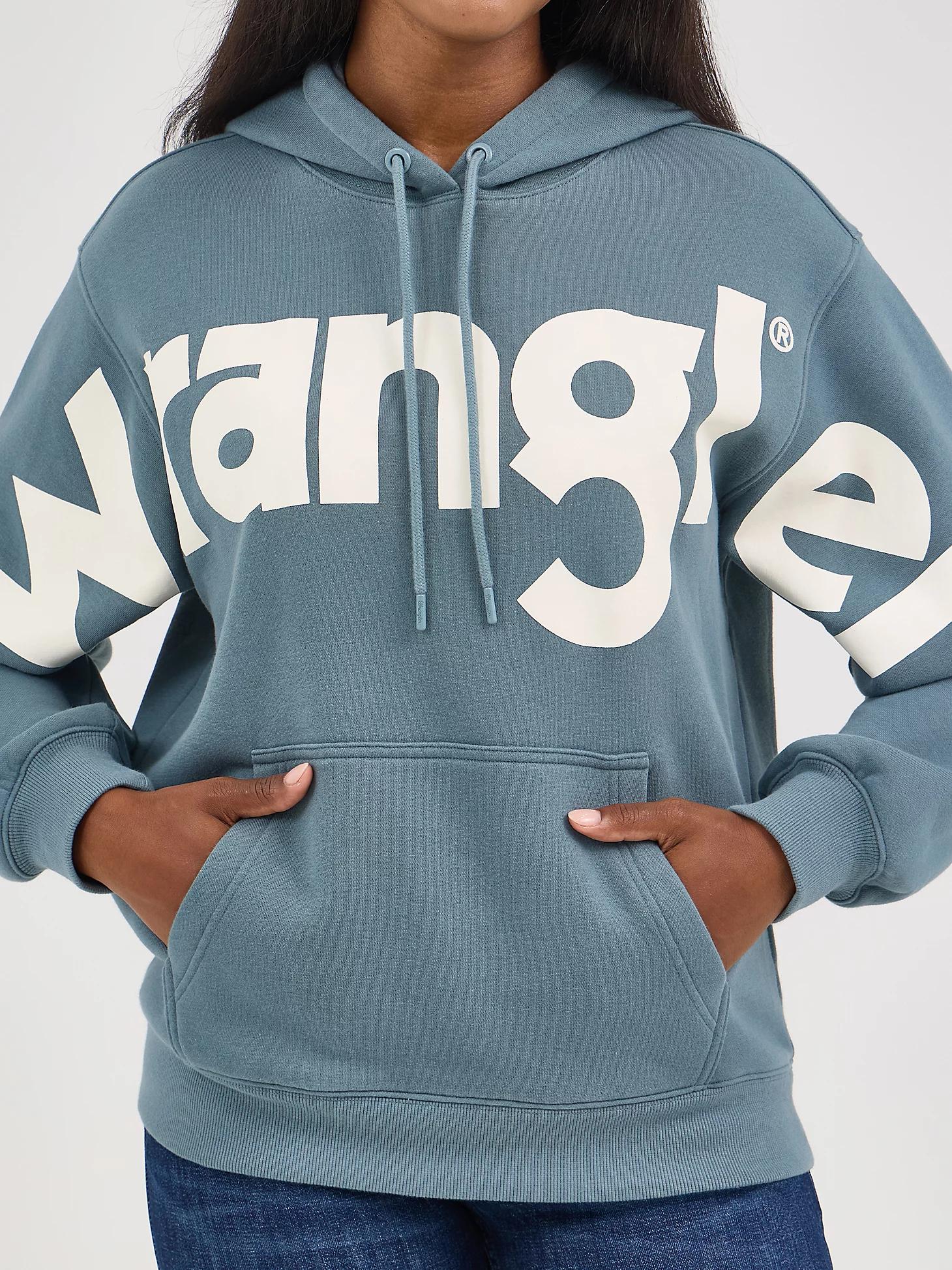 Women's Wrangler Bold Logo Hoodie in Azure Product Image