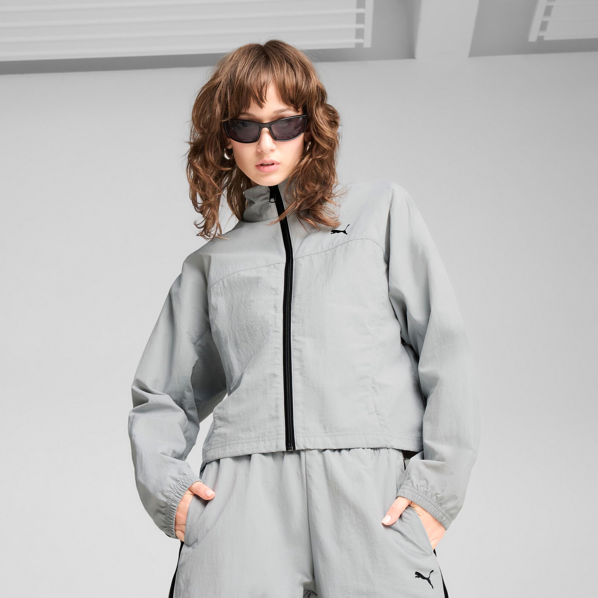 PUMA DARE TO Women's Oversized Full-Zip Woven Jacket Product Image