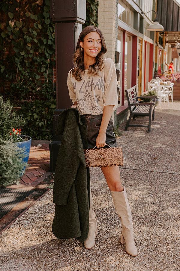 Def Leppard Distressed Oversize Graphic Tee Product Image