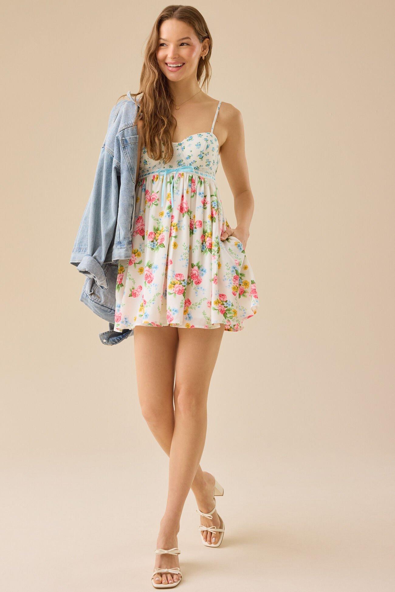 Laryna Floral Mini Dress Product Image