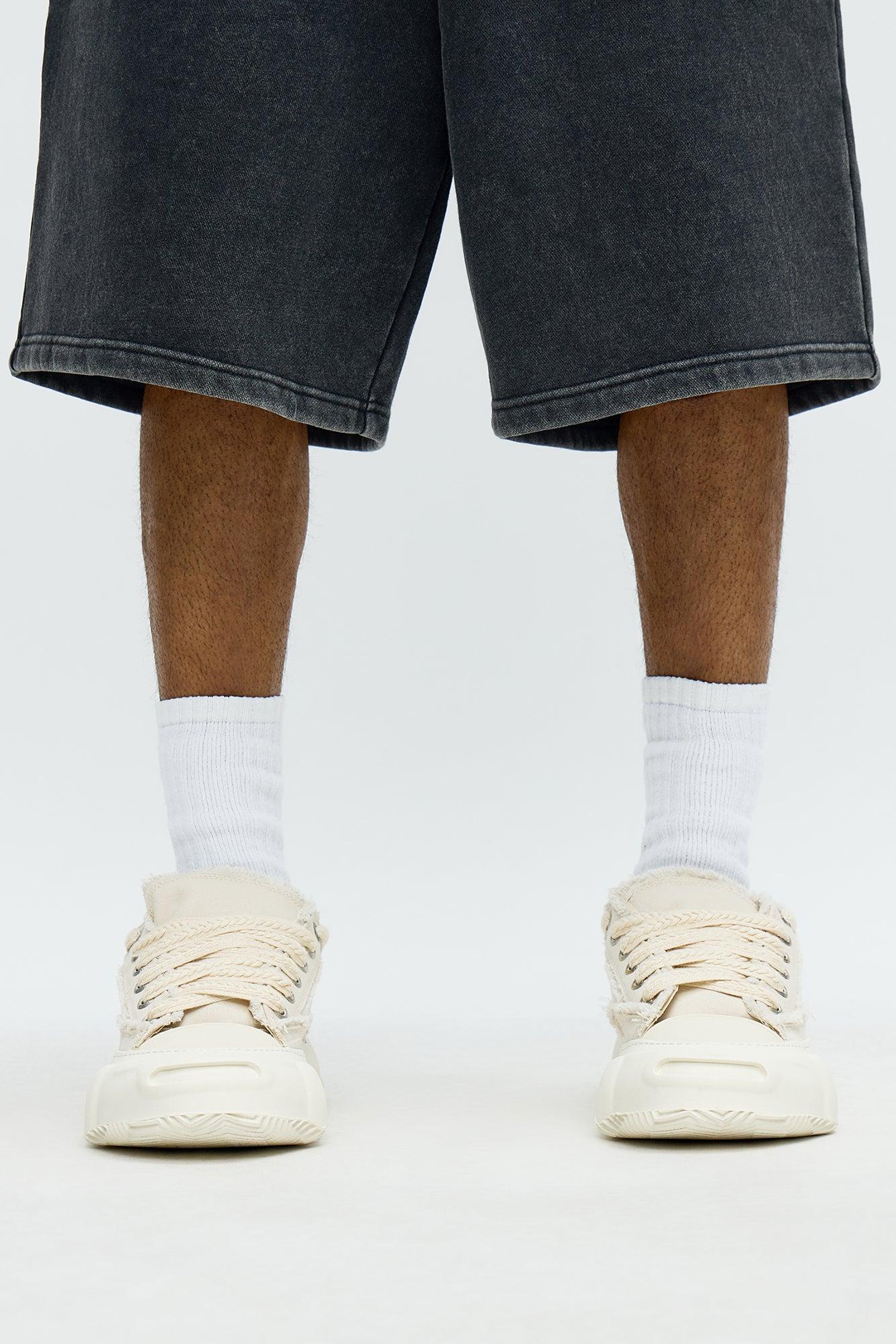 Bold Step Canvas Chunky Low Sneaker - Cream/combo Male Product Image