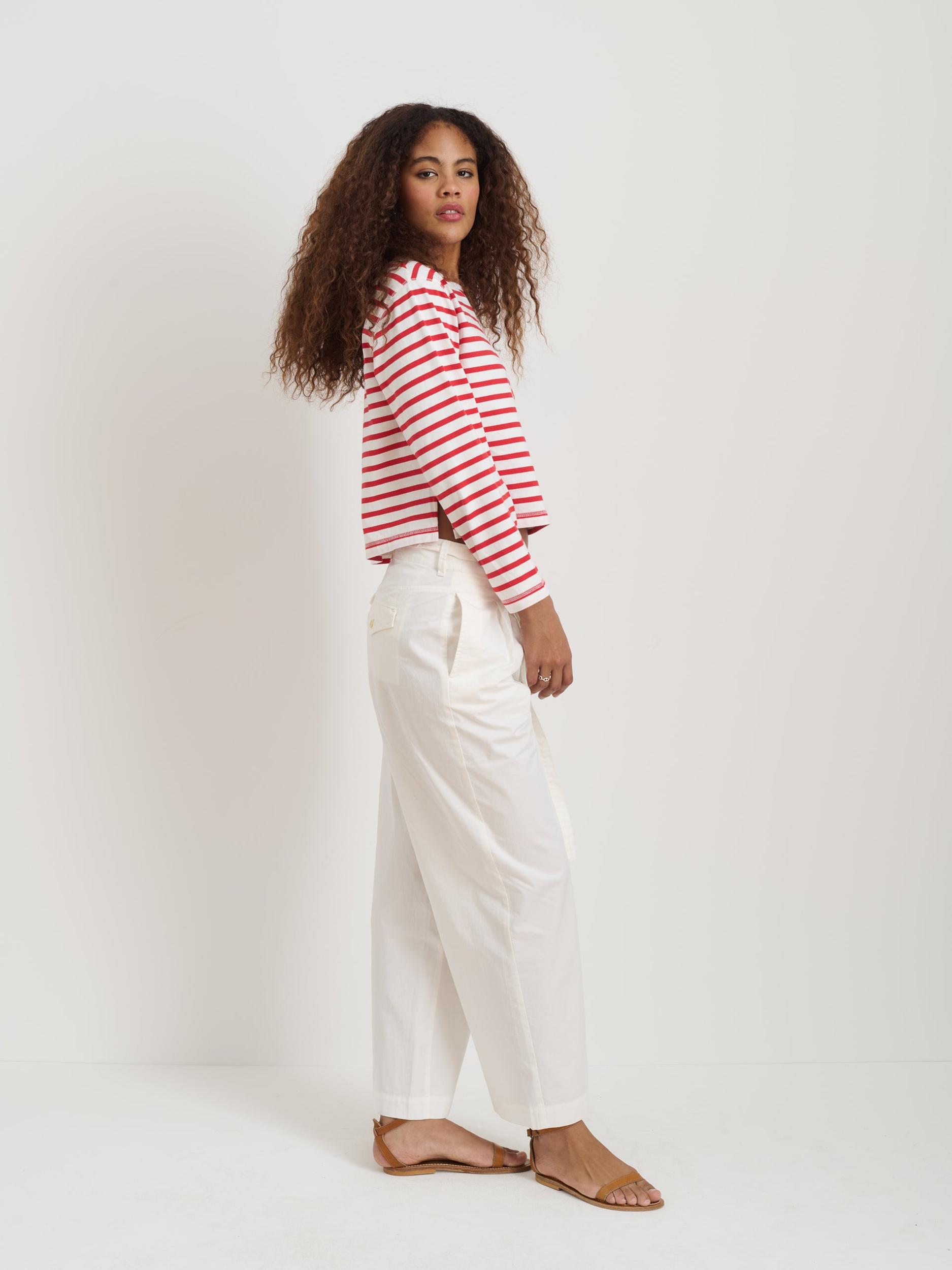 Marseille Striped Boatneck Tee In Cotton Product Image