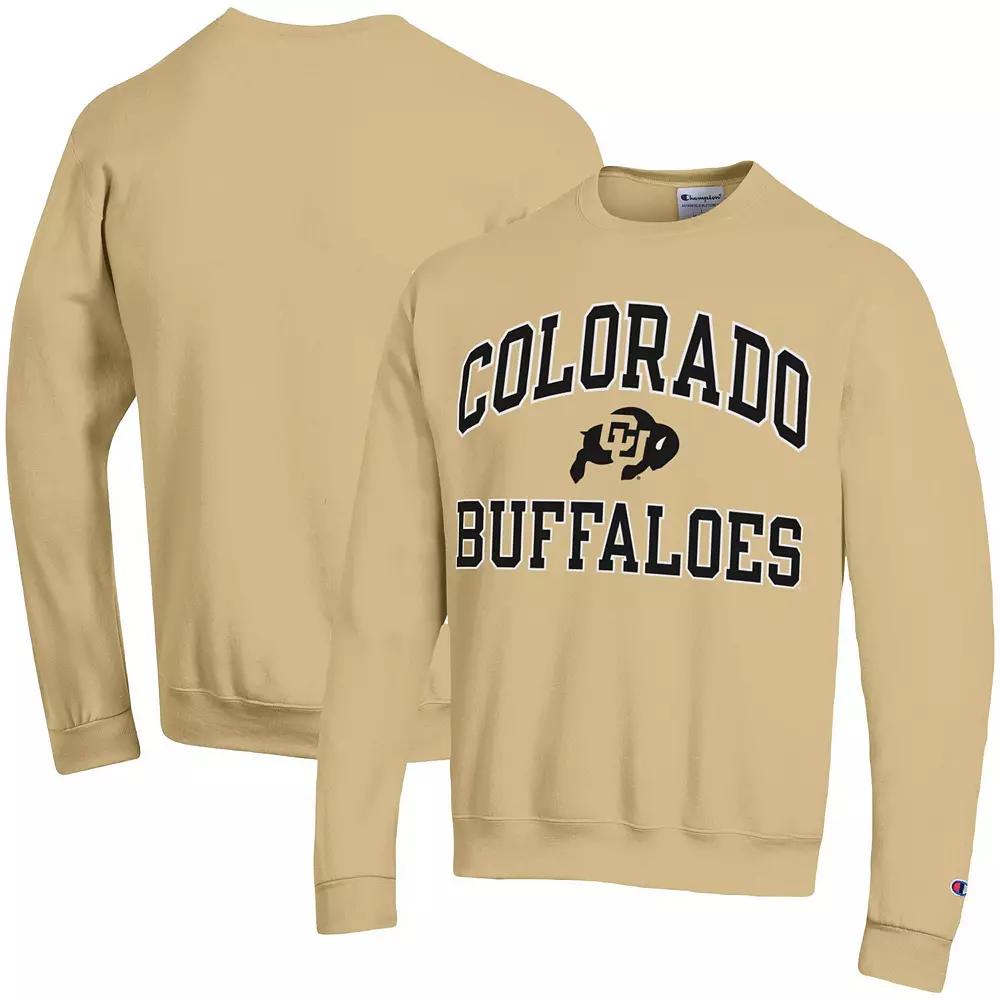 Men's Champion Gold Colorado Buffaloes High Motor Pullover Sweatshirt, Size: Large Product Image