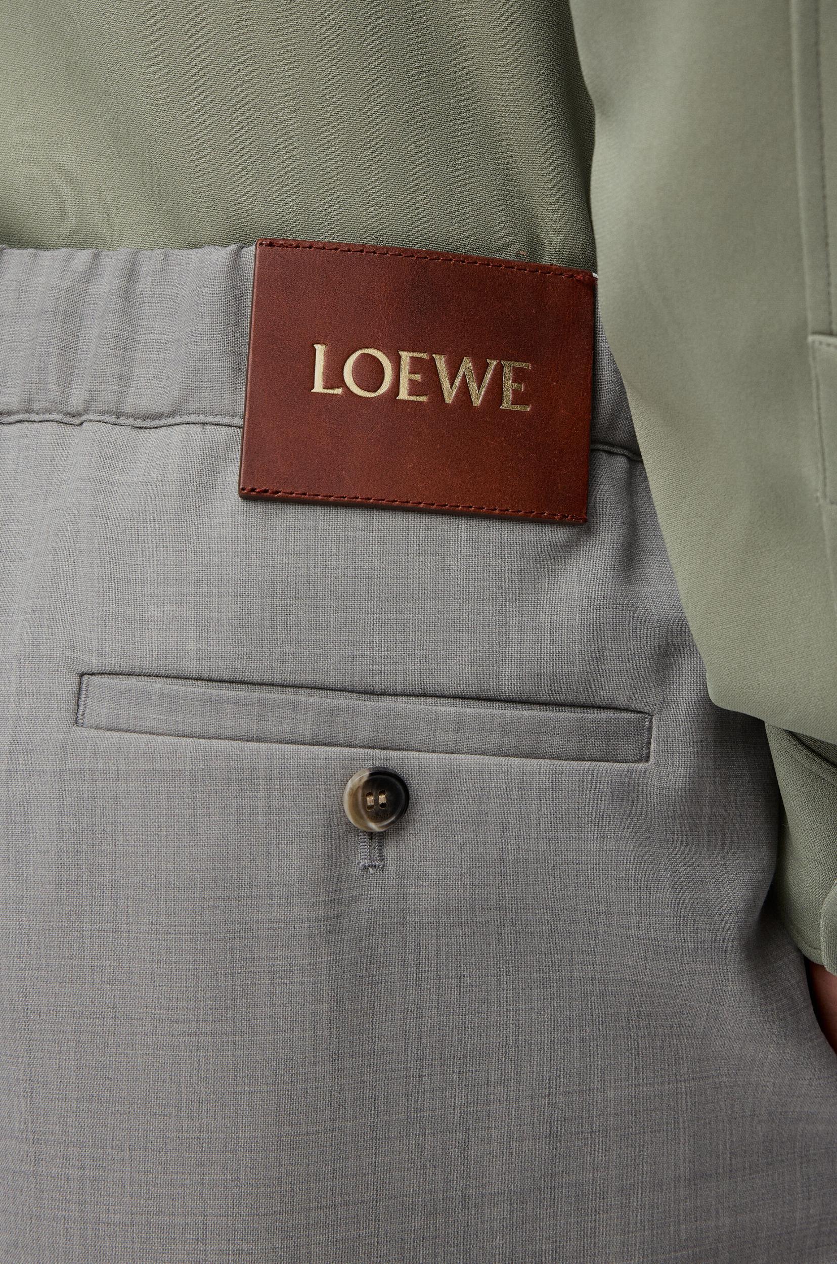 Drawstring trousers in wool Product Image